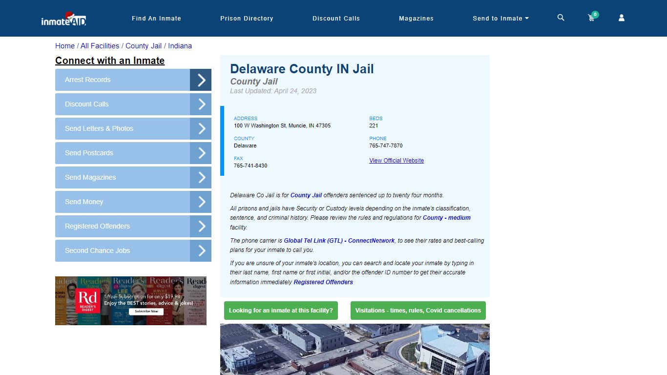 Delaware County IN Jail - Inmate Locator - Muncie, IN